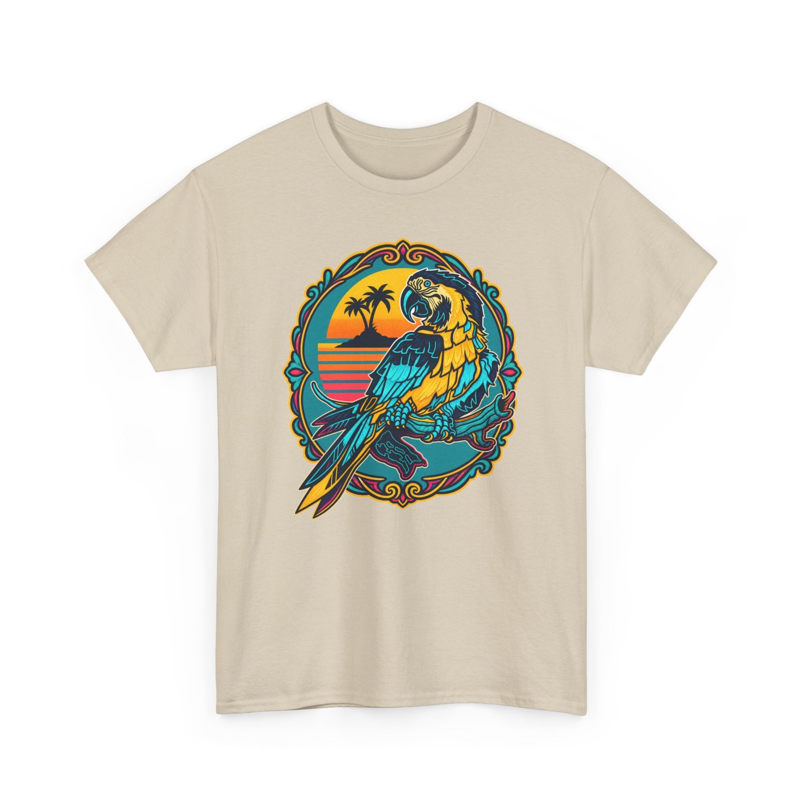 Retro Macaw - Unisex T-Shirt – Paradise Has Feathers - Image 18