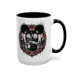 Gas Mask Mouse - Color Accent Mug – Sip with a Side of Strange - Image 11