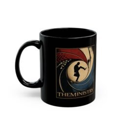 Ministry of Silly Walks x James Bond – Black 11oz or 15oz Mug – Licensed to Sip Silly