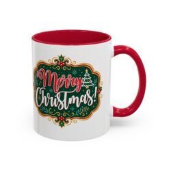 Alternative view of Merry Christmas - Color Accent Mug – Sip the Season in Style