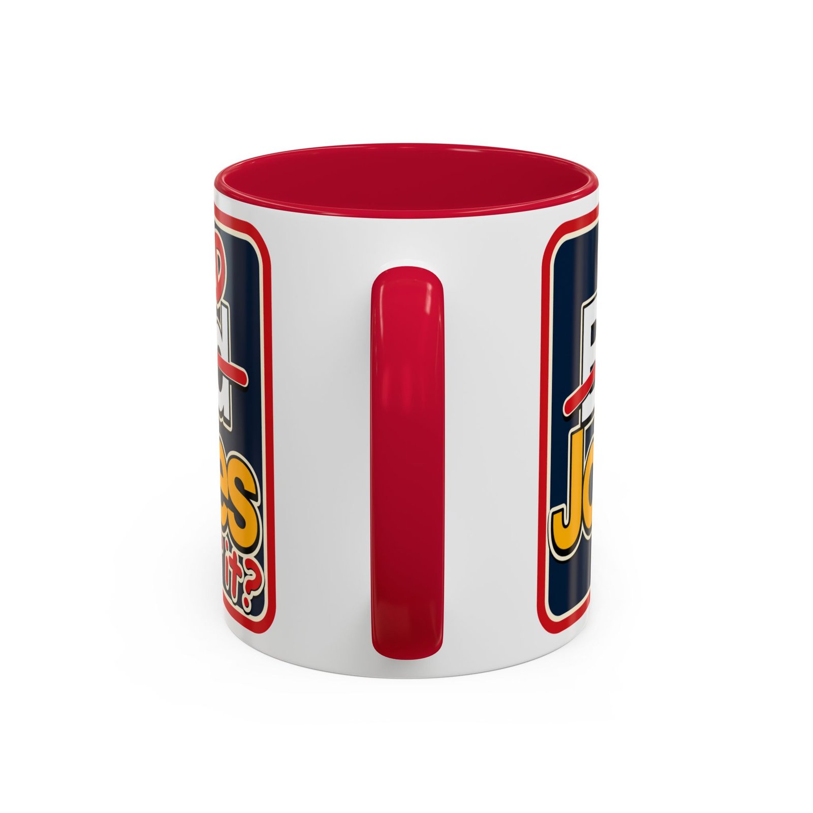 Dad Jokes – Color Accent Mug – Get It? You Will. - Image 10