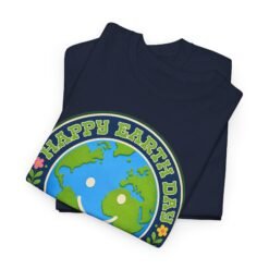 Alternative view of Happy Earth Day – Smiling Planet Unisex T-Shirt – One Planet, One Happy Little Earth