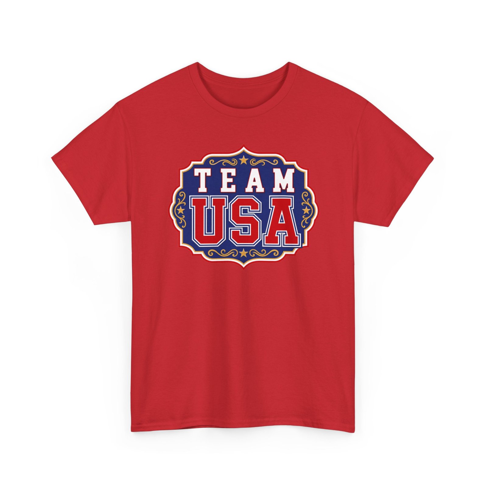 Team USA - Unisex T-Shirt – Patriotic American Pride - Red, White and Blue - Sports Fan