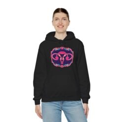 Alternative view of Ovaries with Middle Fingers - Unisex Hoodie – Funny Anatomy