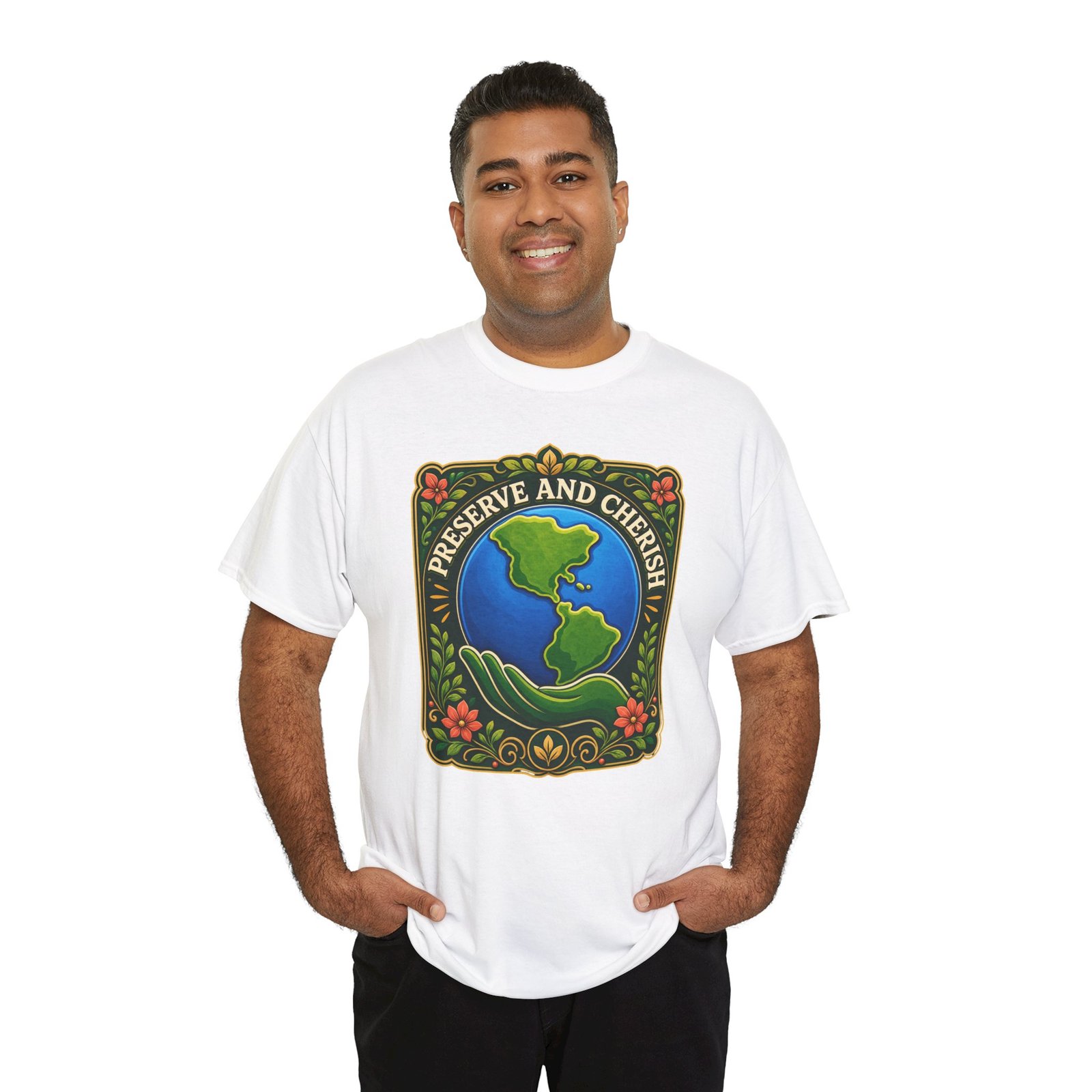 Preserve and Cherish - Unisex T-Shirt – Earth, Nature and Conservation - Image 3
