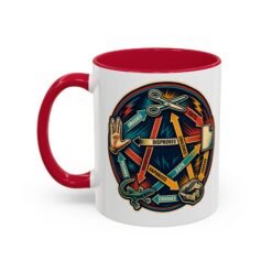 Rock Paper Scissors Lizard LLAP – Color Accent Mug – Sip Long and Prosper