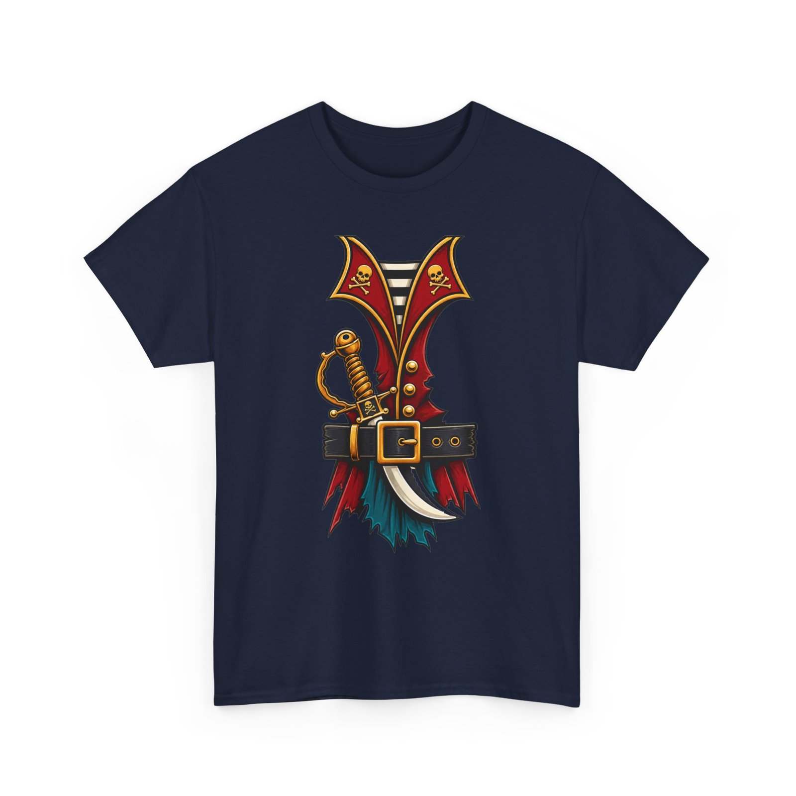 Pirate - Unisex T-Shirt – Funny Easy Halloween Buccaneer Costume - Image 14