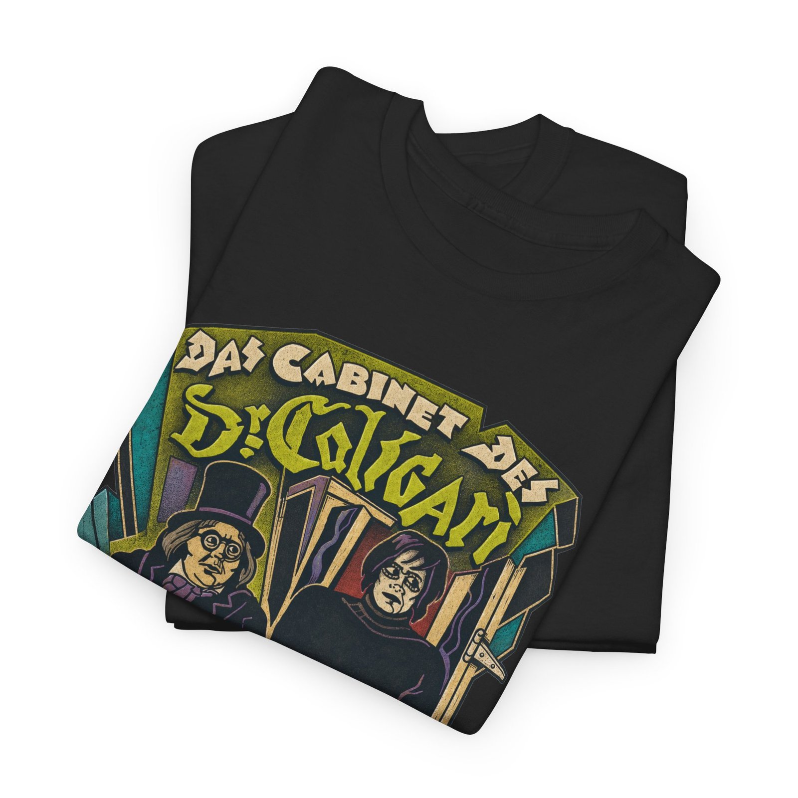 Das Cabinet des Dr. Caligari - Unisex T-Shirt – 1920 German Expressionist - Silent Horror Film - Image 3