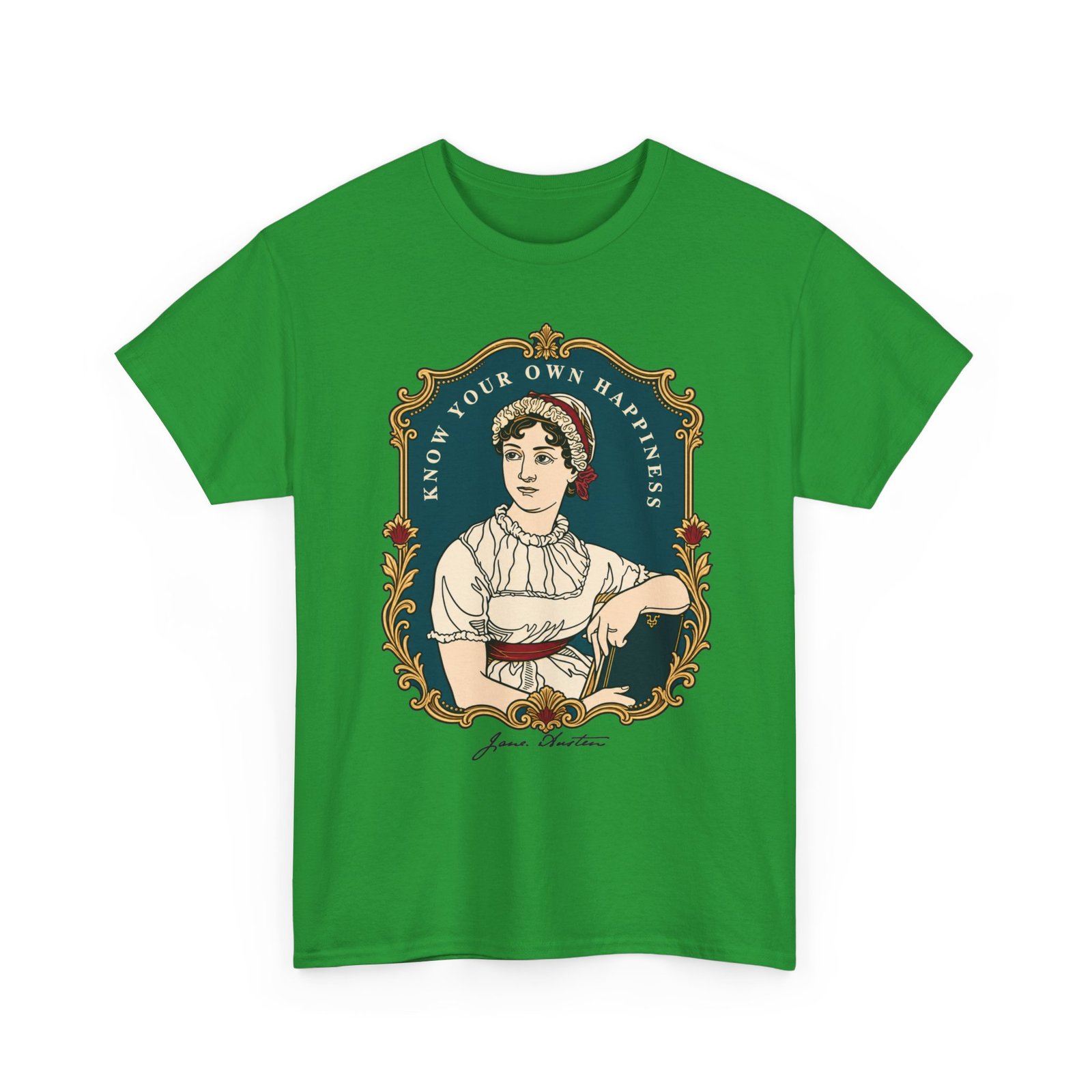 Jane Austen “Know Your Own Happiness” - Unisex T-Shirt – Timeless Wisdom - Image 18