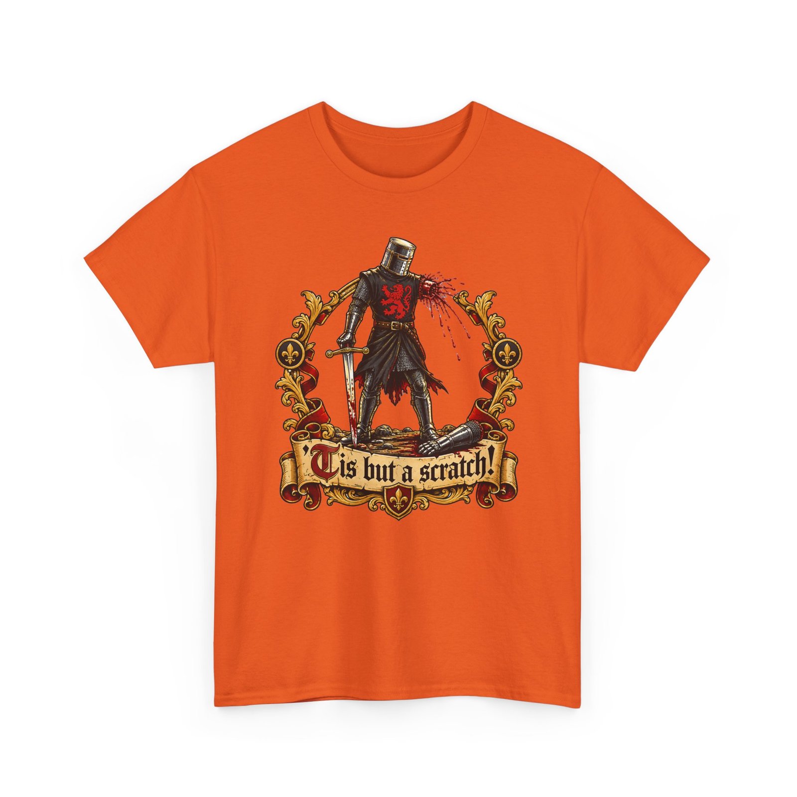 'Tis But A Scratch - Unisex T-Shirt – Funny Monty Python and the Holy Grail - Black Knight - Image 26