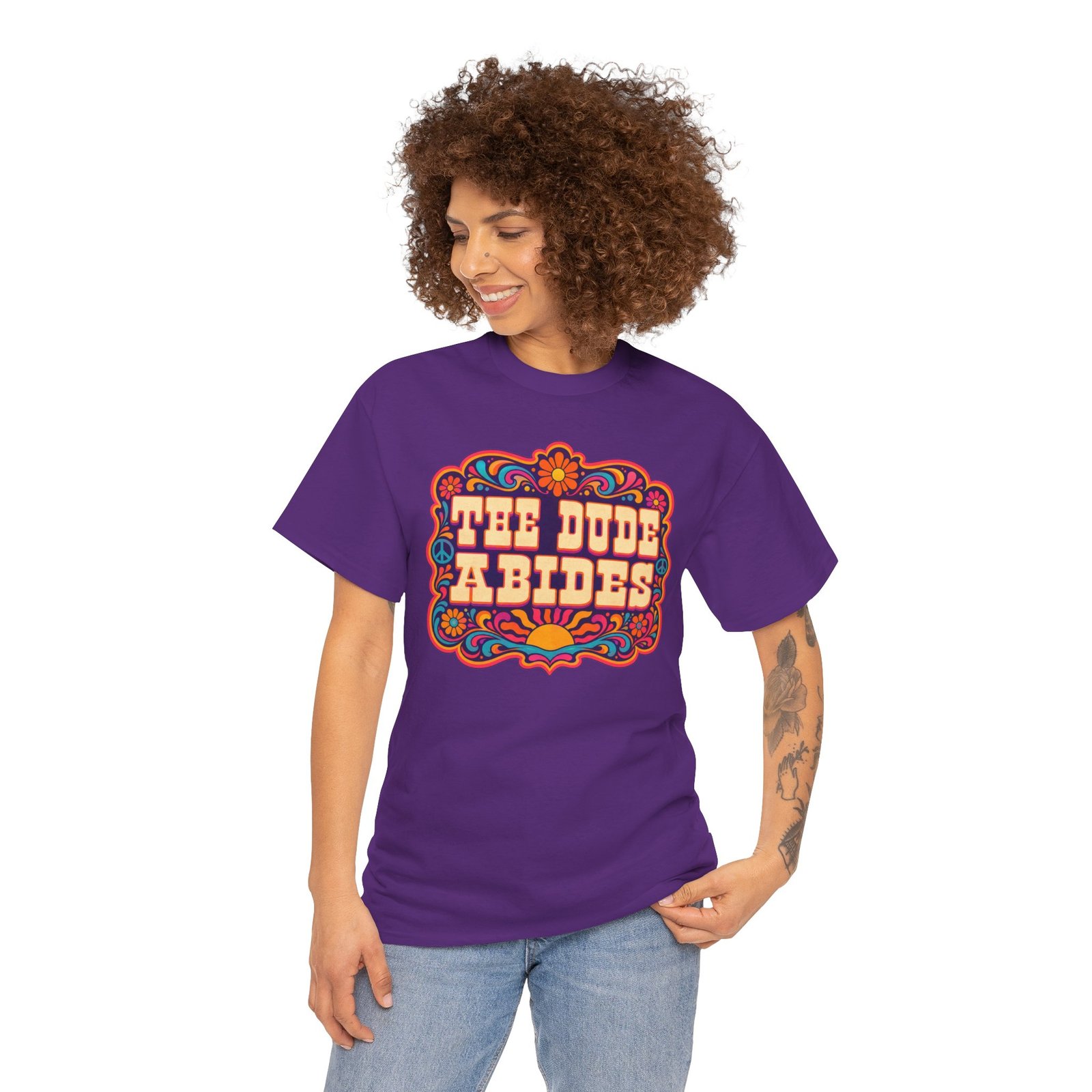 The Dude Abides - Unisex T-Shirt – Funny Big Lebowski Movie Quote - Bowling Tee - Image 5