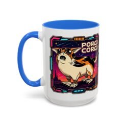 Porgi Corgi Color Accent Mug – Sip with Galactic Cuteness - Image 30