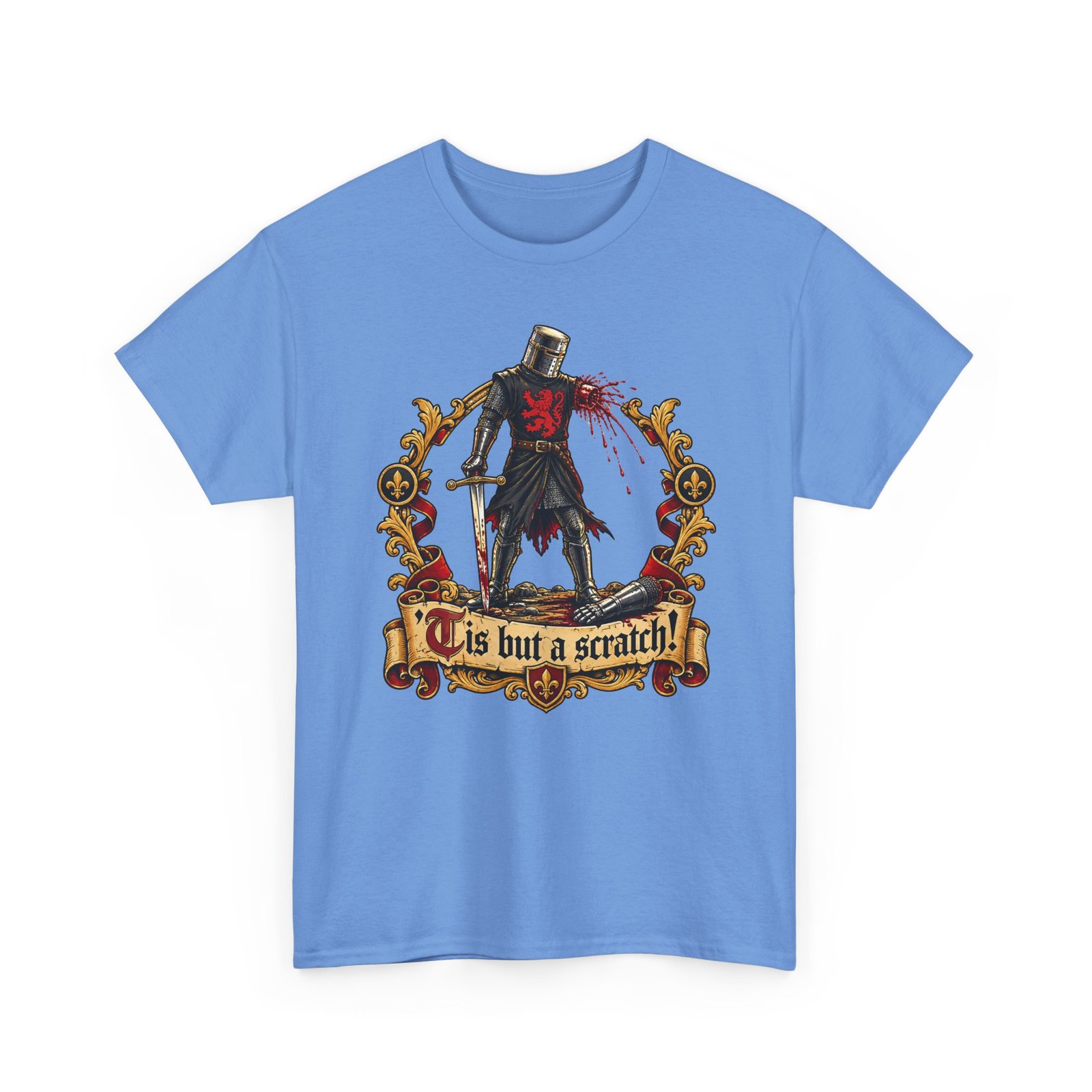'Tis But A Scratch - Unisex T-Shirt – Funny Monty Python and the Holy Grail - Black Knight - Image 27