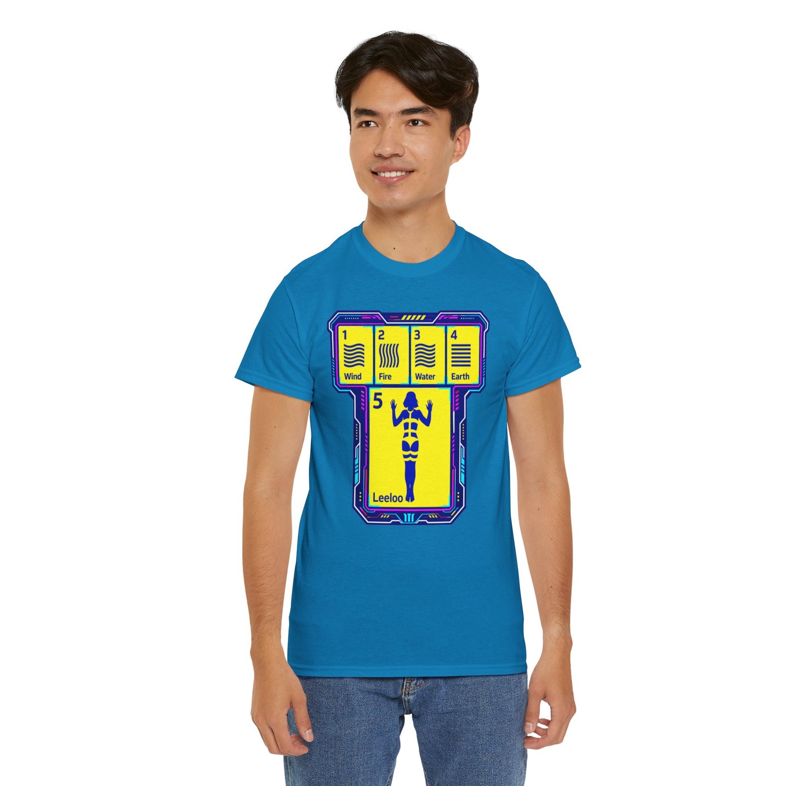 Fifth Element Chart - Unisex T-Shirt – Wind, Water, Fire, Earth... and Leeloo - Image 7