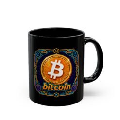 Bitcoin – Black Mug – Sip and HODL