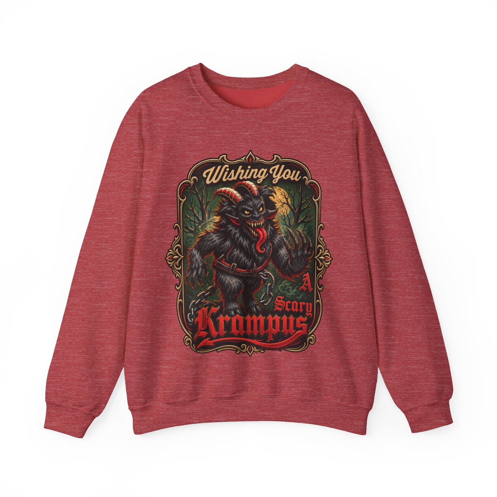Wishing You a Scary Krampus - Unisex Sweatshirt – Dark Christmas Horror