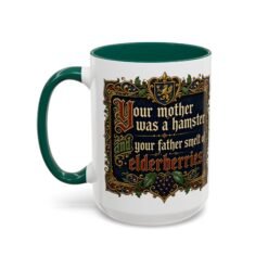 Your Mother Was a Hamster - Color Accent Mug – Monty Python Holy Grail Humor - Image 16