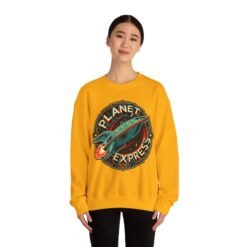 Alternative view of Planet Express - Unisex Sweatshirt – Futurama Inspired - Intergalactic Delivery