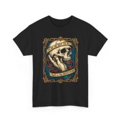 To Be or Not To Be - Unisex T-Shirt – Shakespeare Hamlet Skull - Image 19