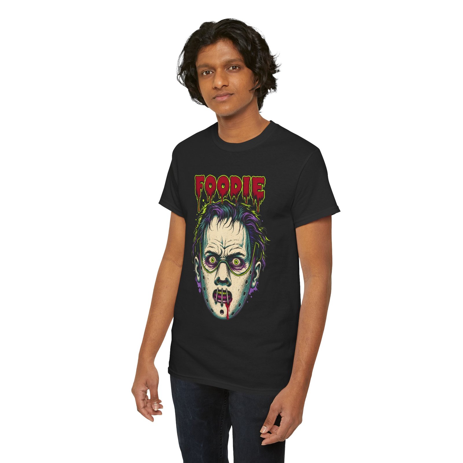 Foodie Hannibal Lecter - Unisex T-Shirt – Funny Horror - Dark Humor - Image 8