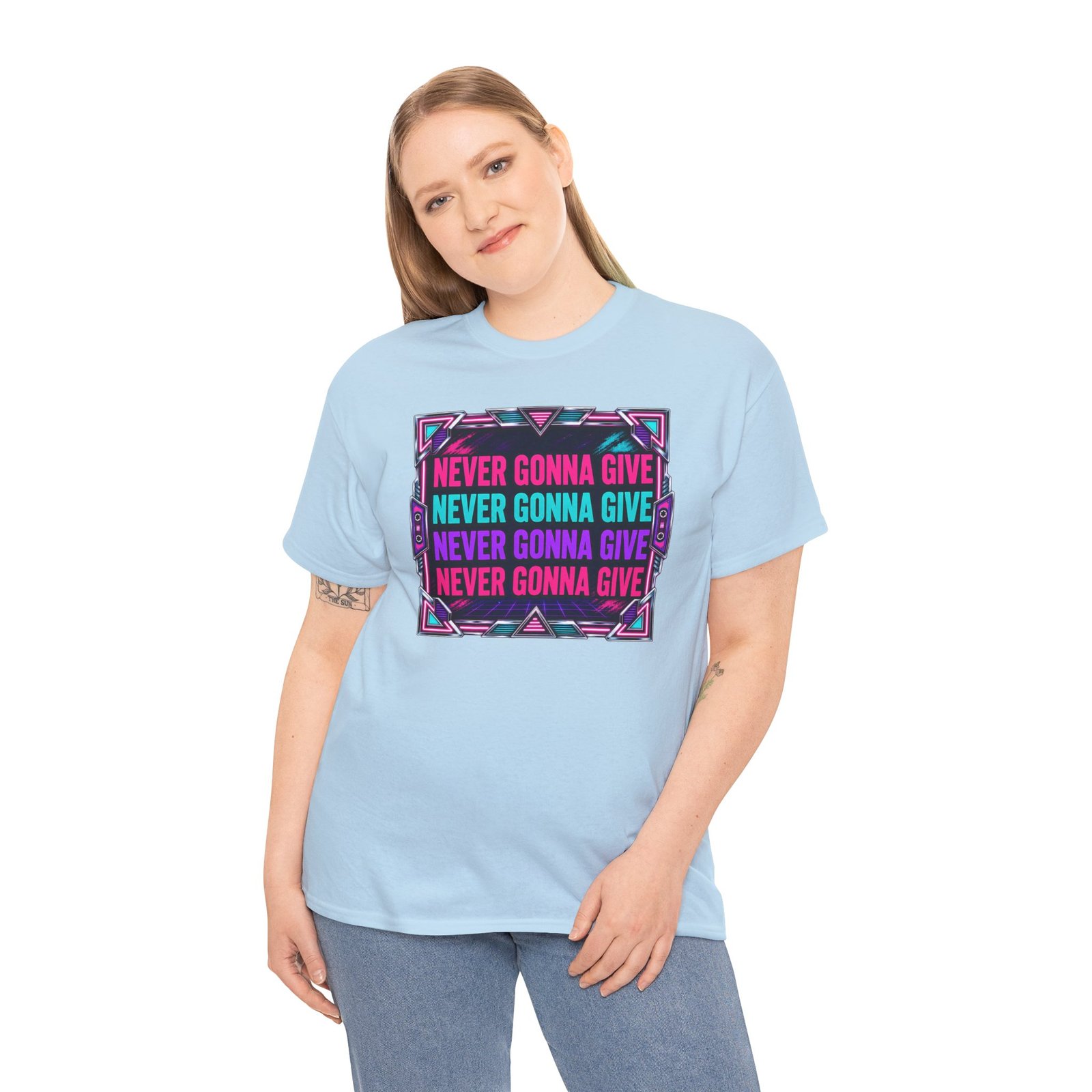 Never Gonna Give Loop - Unisex T-Shirt – Funny Rickroll - Internet Meme - Image 4
