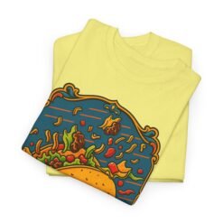 Taco in the Wind - Unisex T-Shirt – Funny Flying Taco - Taco Tuesday Humor - Image 3