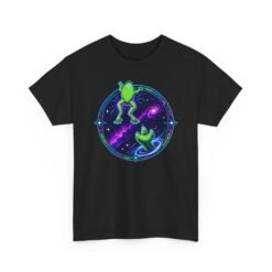 Reach for the Froggy - Unisex T-Shirt – Cute Green Space Creature - Floating Frog