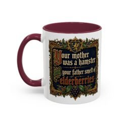 Your Mother Was a Hamster - Color Accent Mug – Monty Python Holy Grail Humor - Image 8
