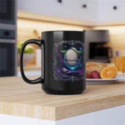 Floating Away – Black Ceramic Mug – Grogu Hover Pod Galactic Coffee Cup - Image 10