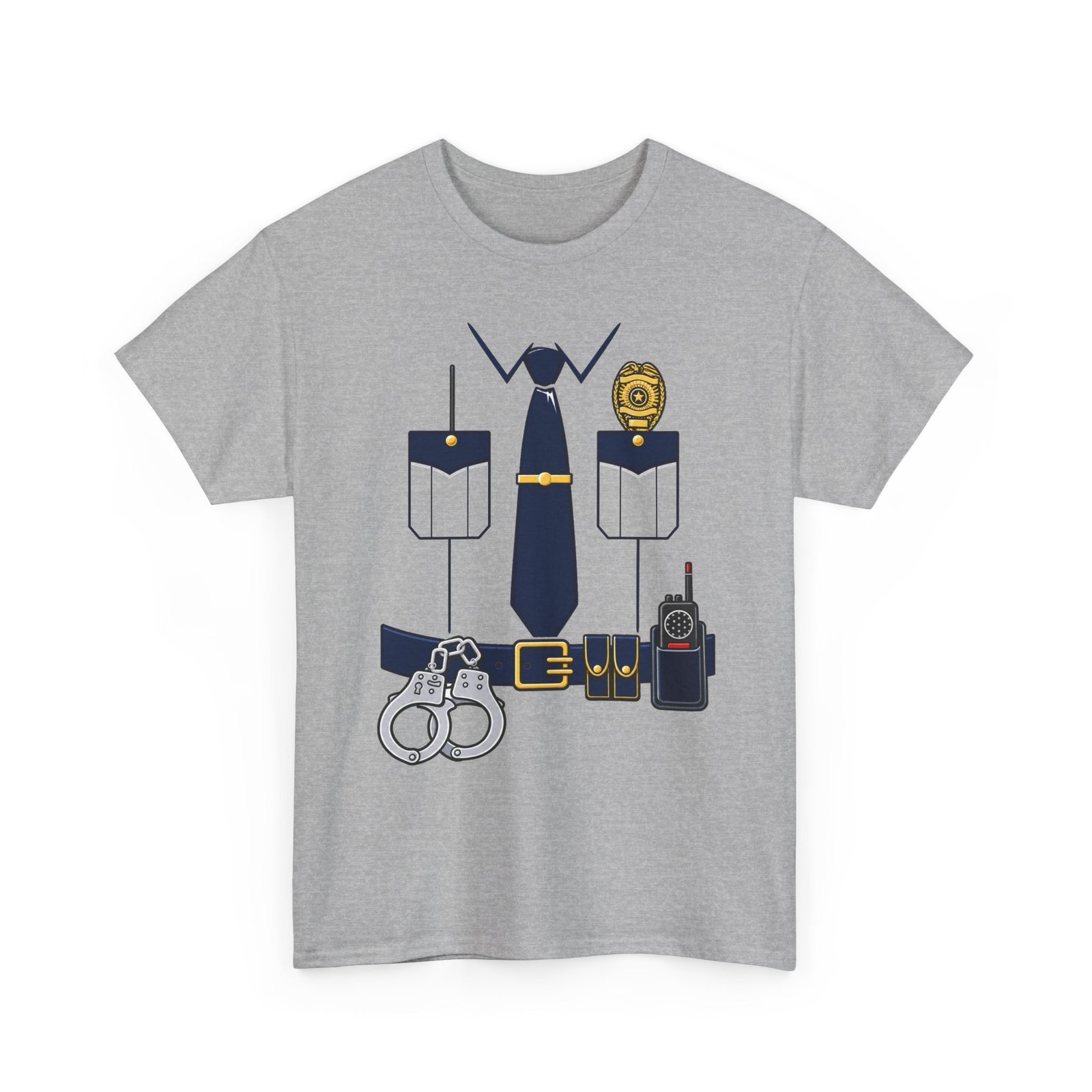 Police Officer - Unisex T-Shirt – Funny Easy Cop Halloween Costume - Image 15