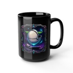 Floating Away – Black Ceramic Mug – Grogu Hover Pod Galactic Coffee Cup - Image 8