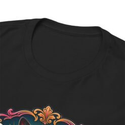 The Horrors Persist But So Do I – Unisex T-Shirt – Existential Black Cat Energy - Image 6