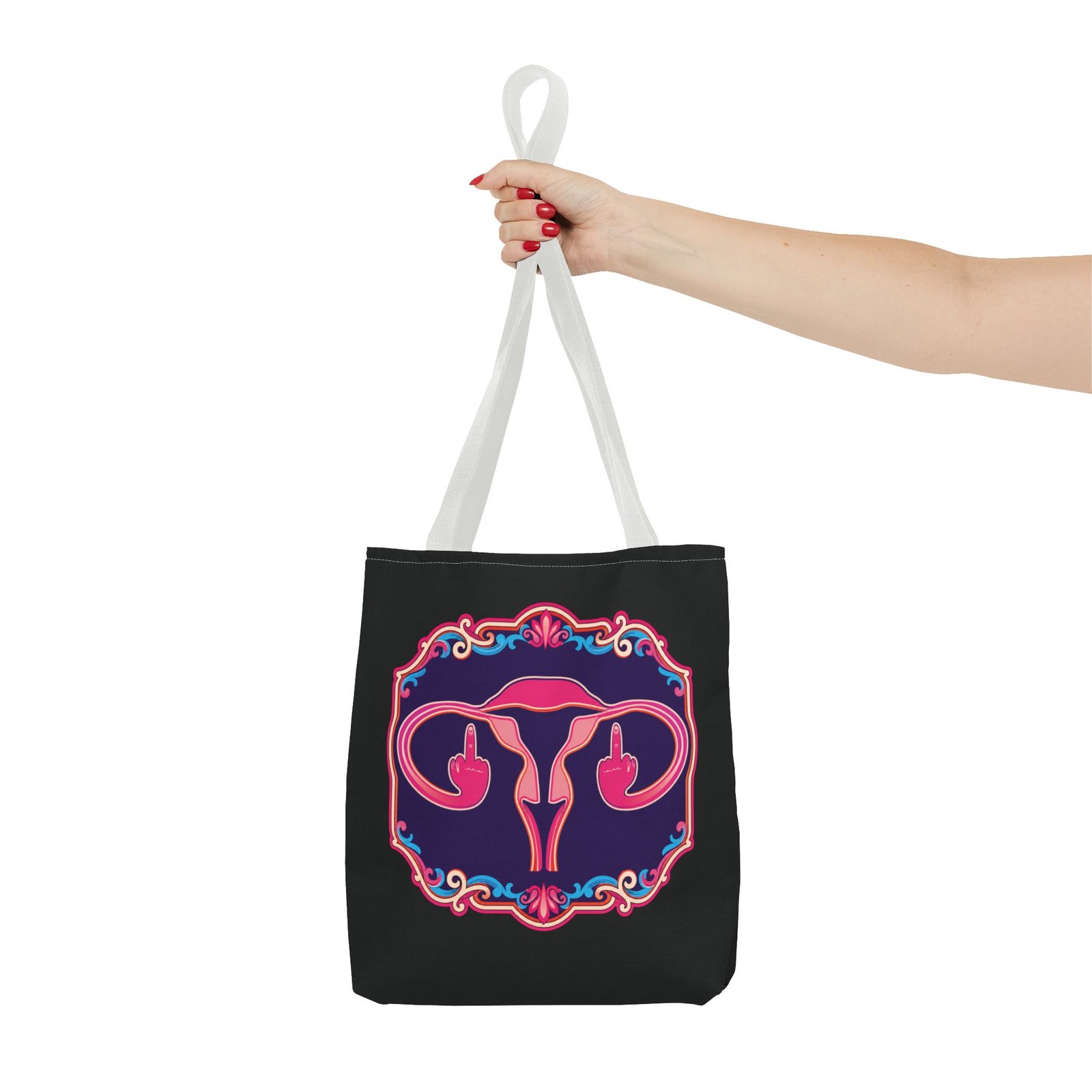 Ovaries with Middle Fingers - Tote Bag – Funny Anatomy - Image 16