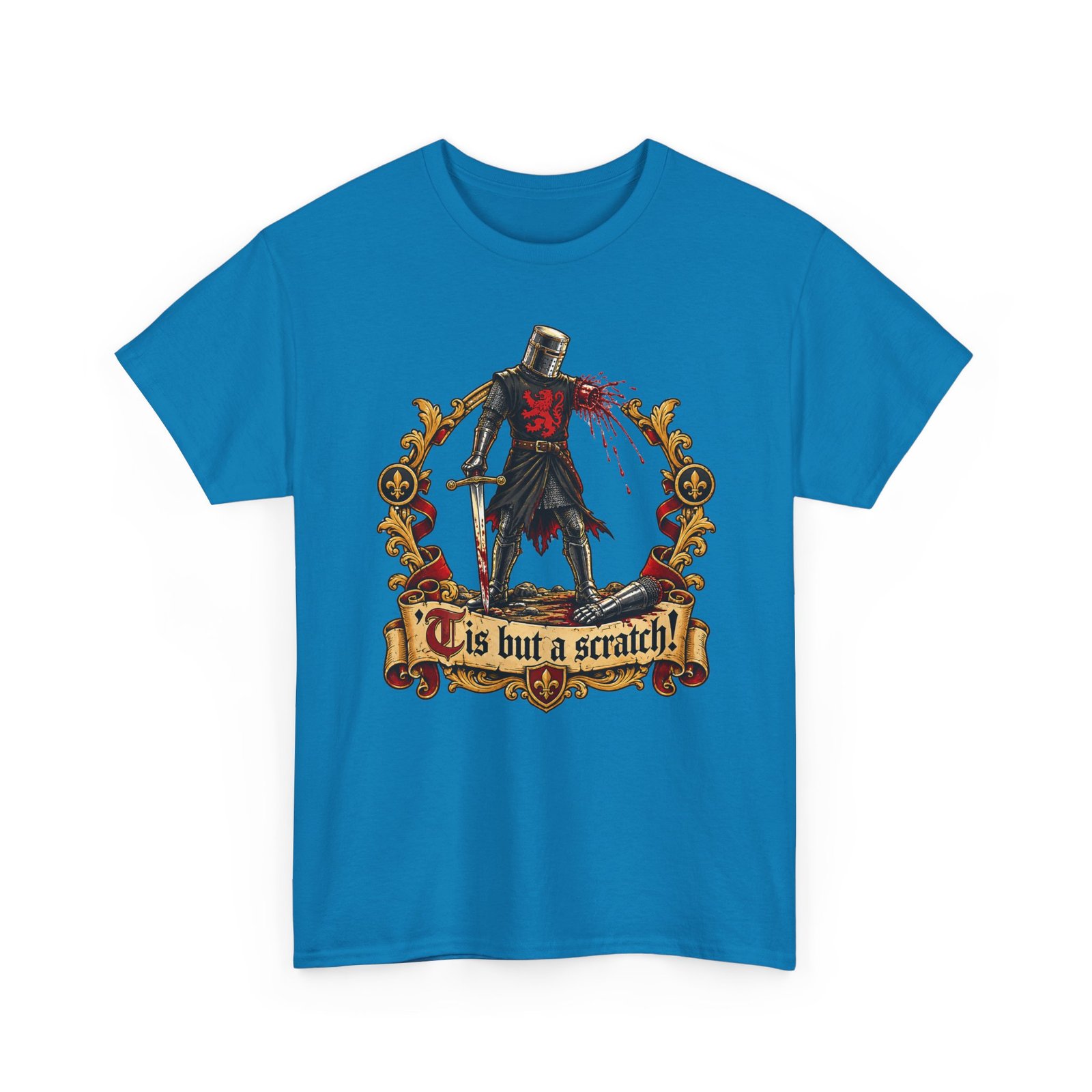 'Tis But A Scratch - Unisex T-Shirt – Funny Monty Python and the Holy Grail - Black Knight - Image 28