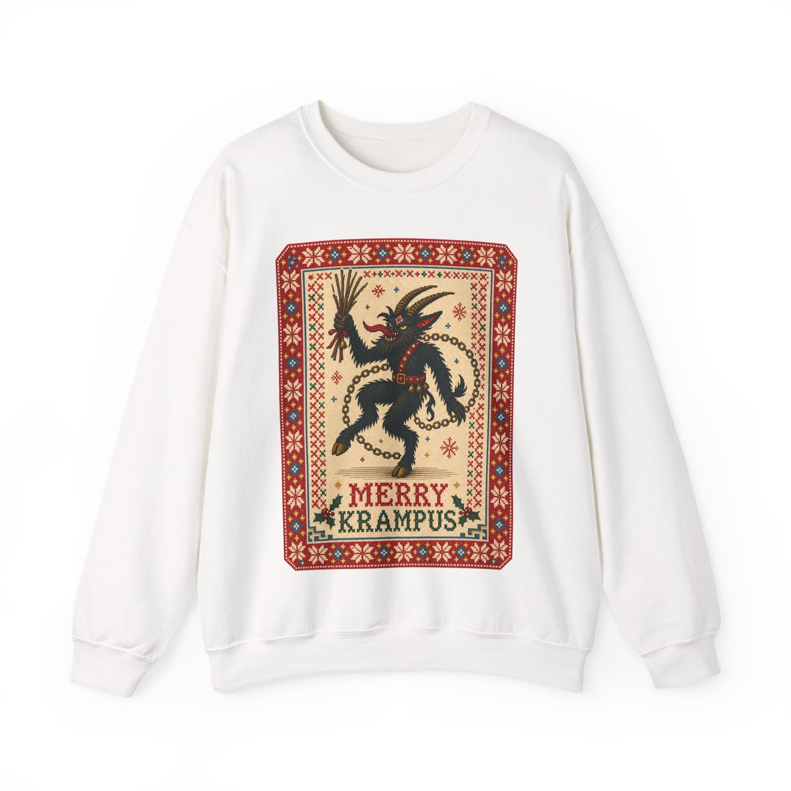 Merry Krampus - Unisex Sweatshirt – Cozy, Creepy, Claus's Worst Nightmare - Image 19