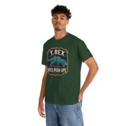 T. Rex Hates Pushups - Unisex T-Shirt – Funny Dinosaur - Gym Humor - Image 8