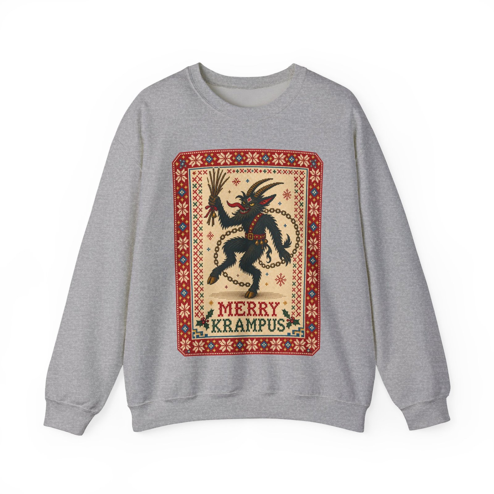 Merry Krampus - Unisex Sweatshirt – Cozy, Creepy, Claus's Worst Nightmare - Image 20