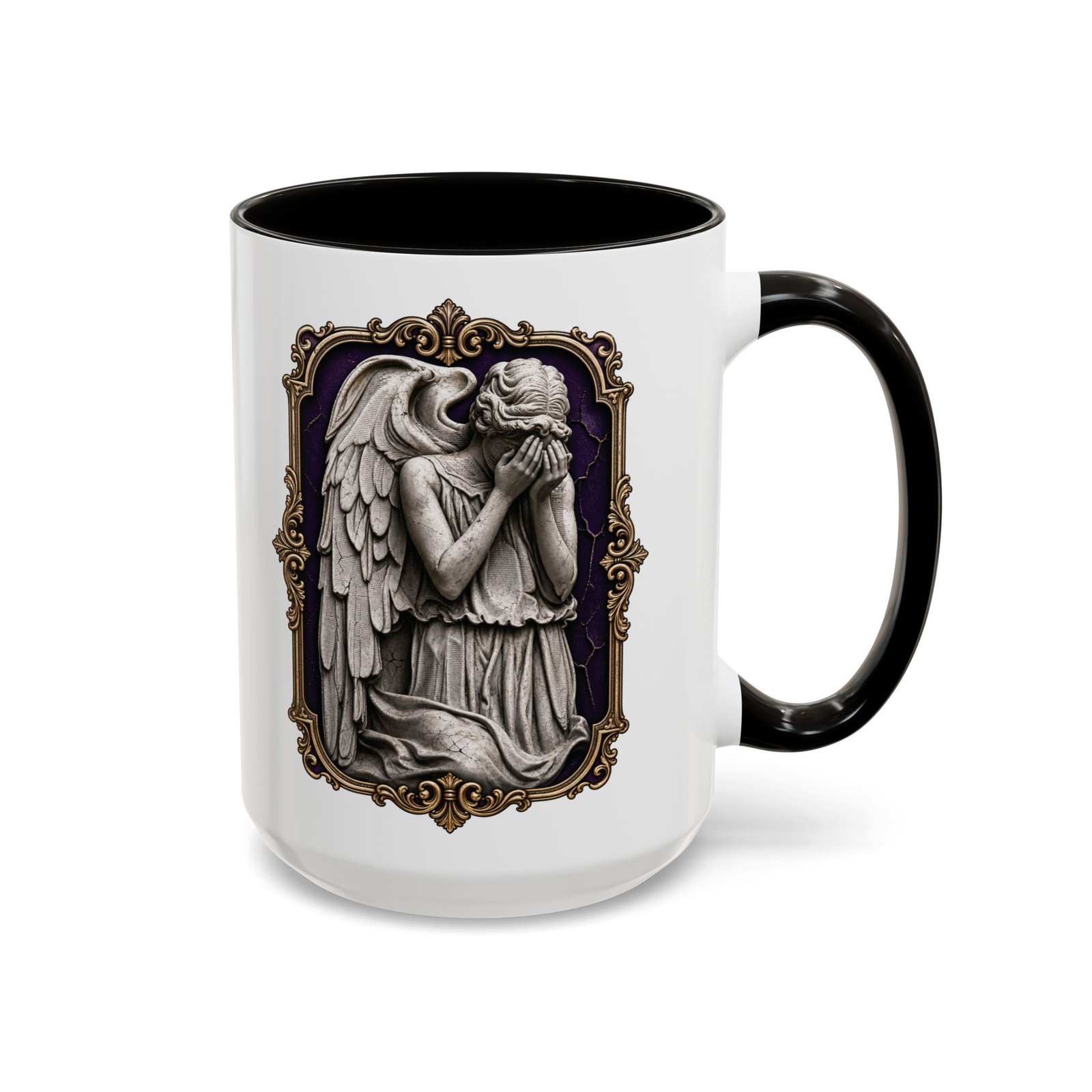 Weeping Angel - Color Accent Mug – Don't Blink - Sci-Fi Horror - Image 7