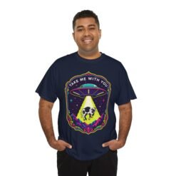 Take Me With You - Unisex T-Shirt – Funny UFO Cow Abduction - Alien Humor - Image 10