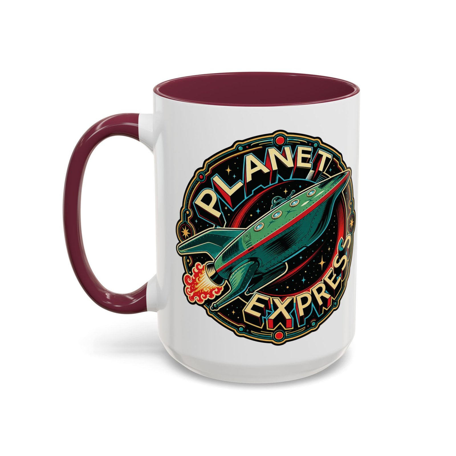 Planet Express - Color Accent Mug – Futurama Inspired Sci-Fi - Image 18