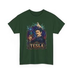 Tesla Strikes Again - Unisex T-Shirt – Funny Nikola Tesla - Science Lightning - Image 15