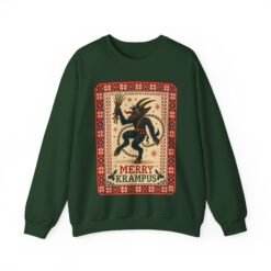 Merry Krampus - Unisex Sweatshirt – Cozy, Creepy, Claus's Worst Nightmare - Image 14