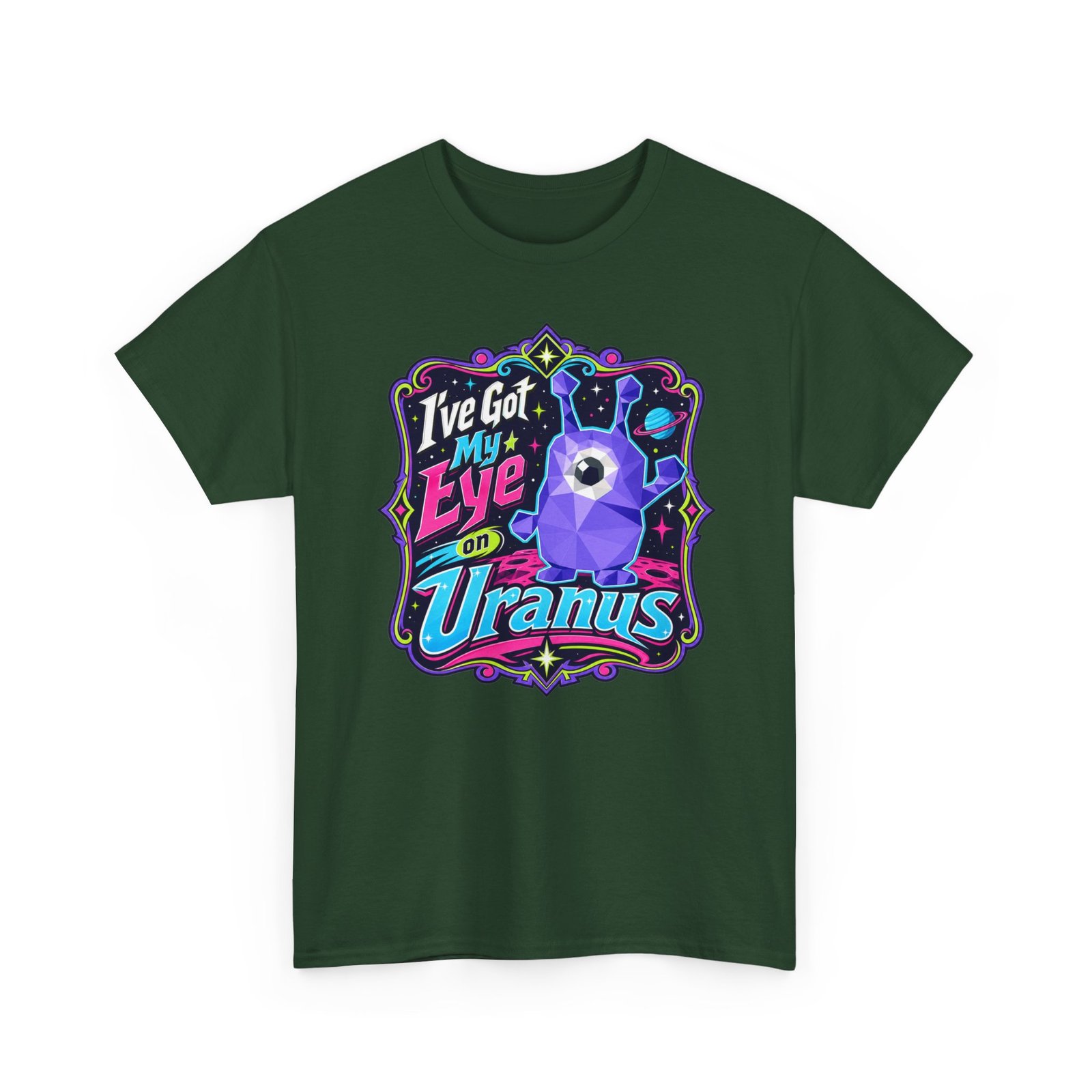 I've Got My Eye On Uranus - Unisex T-Shirt – One-Eyed Alien, Out-of-This-World Humor - Image 16