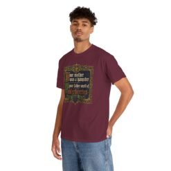 Your Mother Was a Hamster - Unisex Heavy Cotton T-Shirt – Monty Python Holy Grail Humor - Image 9