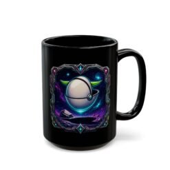 Floating Away – Black Ceramic Mug – Grogu Hover Pod Galactic Coffee Cup - Image 7