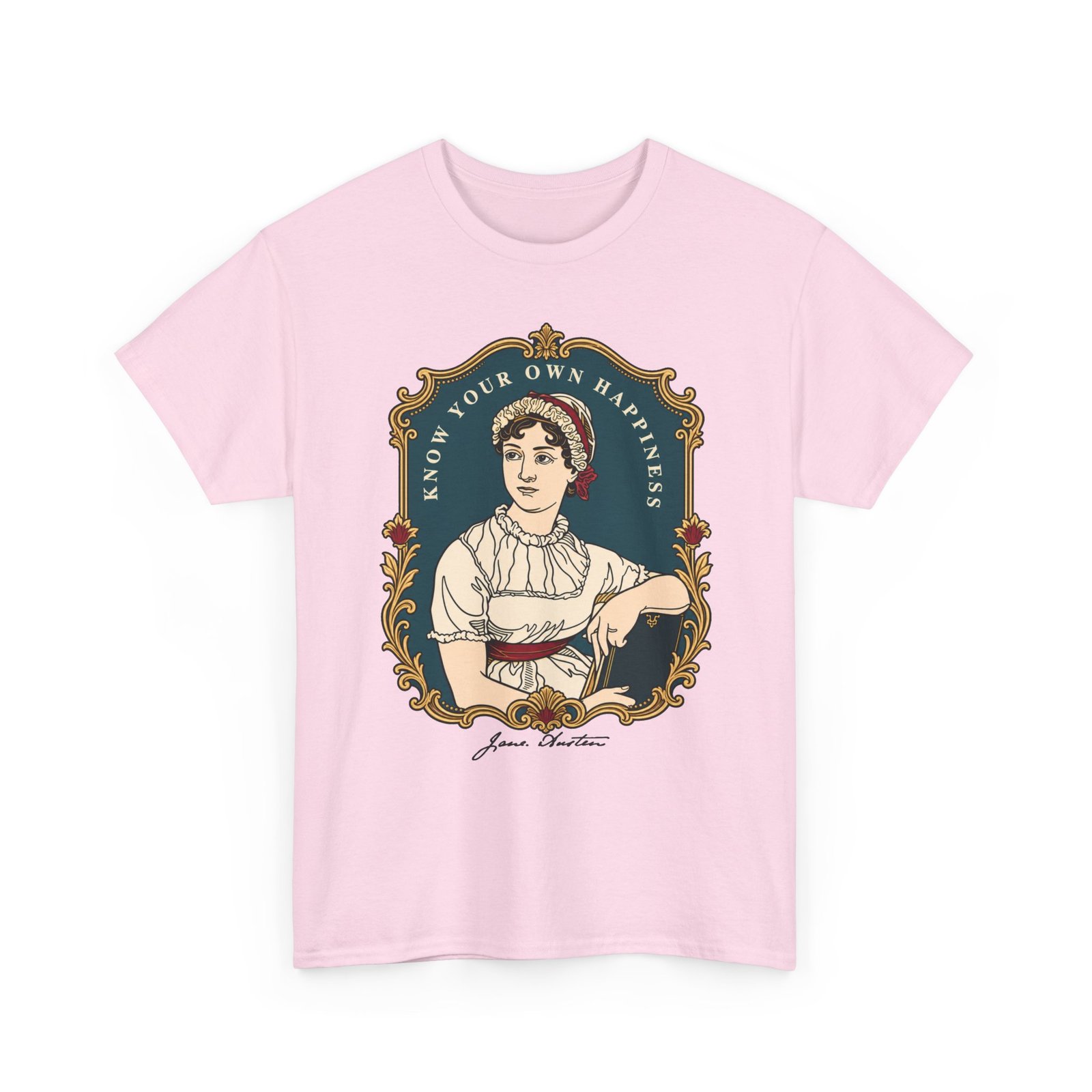Jane Austen “Know Your Own Happiness” - Unisex T-Shirt – Timeless Wisdom