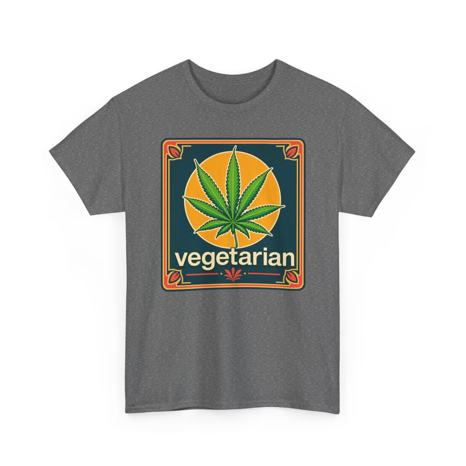 Vegetarian - Unisex T-Shirt – Funny Marijuana Leaf - Cannabis Lovers - Image 16