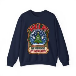 Help! I'm Surrounded By Snowflakes - Unisex Sweatshirt – Funny Sarcastic Christmas