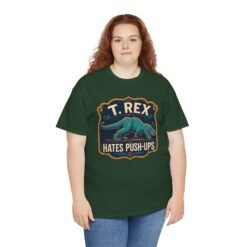 T. Rex Hates Pushups - Unisex T-Shirt – Funny Dinosaur - Gym Humor - Image 9