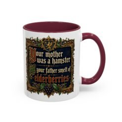 Your Mother Was a Hamster - Color Accent Mug – Monty Python Holy Grail Humor - Image 7